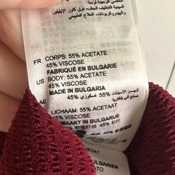 Sandro Butterfly Tie Neck Long Sleeve Mini Dress - Picture 6 of 7